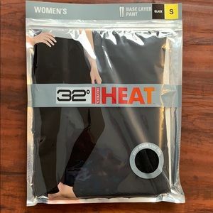 32 Degrees Heat Black Base Layer Pants - brand new